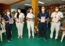 Semilleros de Cultura Ciudadana enviaron emotivo mensaje al personal médico del HUV