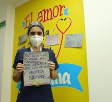 Semilleros de Cultura Ciudadana enviaron emotivo mensaje al personal médico del HUV