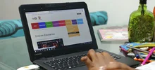 Fanny Alegría, estudiante del Nuevo Latir, ya tiene computador para continuar sus estudios