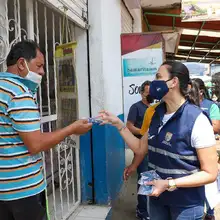 Con campaña de prevención contra la COVID-19, fue intervenida la galería El Porvenir     