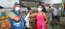 Con campaña de prevención contra la COVID-19, fue intervenida la galería El Porvenir     