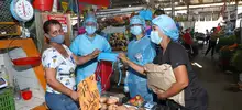 Con campaña de prevención contra la COVID-19, fue intervenida la galería El Porvenir