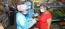 Con campaña de prevención contra la COVID-19, fue intervenida la galería El Porvenir