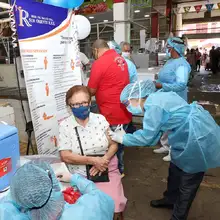 Con campaña de prevención contra la COVID-19, fue intervenida la galería El Porvenir