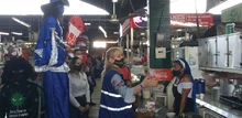 Con campaña de prevención contra la COVID-19, fue intervenida la galería El Porvenir