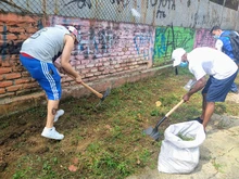 Huerta por la vida y la cultura ciudadana con barristas del América de Cali