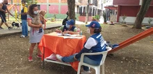 Medidas de bioseguridad en la jornada de salud animal de la comuna 5 