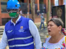 Cascos azules de Alcaldía de Cali garantizarán respeto de los DDHH en marcha del 21 de octubre.