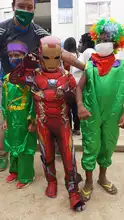 Con mitos y leyendas del Pacifico, los niños reasentados del Jarillón viven su Halloween