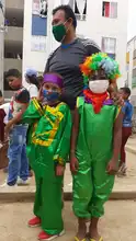 Con mitos y leyendas del Pacifico, los niños reasentados del Jarillón viven su Halloween