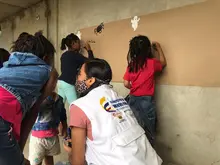 Con mitos y leyendas del Pacifico, los niños reasentados del Jarillon viven su Halloween