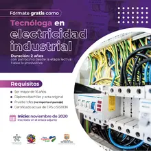 Capacítese como tecnóloga en electricidad industrial