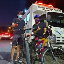 Inició toma de pruebas PCR gratuitas para ciclistas que usan las Rutas D’ Vida