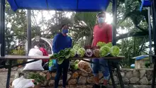 Mercado campesino en la Loma de la Cruz, 7 de noviembre 