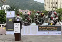 La Secretaría de Movilidad  rindió  homenaje a las víctimas en siniestros viales.