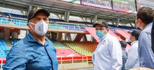 Rueda de prensa Centro Empresarial Deportivo en el Estadio Pascual Guerrero