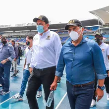 Rueda de prensa Centro Empresarial Deportivo en el Estadio Pascual Guerrero