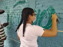 Mural en el oriente de Cali unió las voces de mujeres