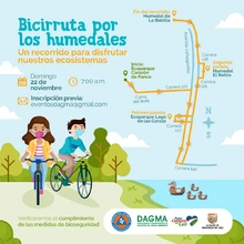 El domingo, ciclo-recorrido de educación ambiental por los humedales del sur