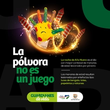 Secretaría de Salud despliega campaña de prevención frente al uso de pólvora 