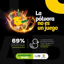 Secretaría de Salud despliega campaña de prevención frente al uso de pólvora 