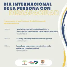 Con motivo de la conmemoración del ‘Día Internacional de la Persona con Discapacidad’, la Sala Jorge Luis Borges y las secretarías de Bienestar Social y Cultura, celebran la existencia de la diversidad y las múltiples capacidades con una nutrida agenda cu
