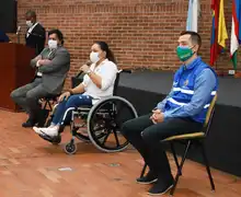 Exaltación  a integrantes de  los Comités Locales de Discapacidad