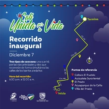 Conozca la ruta inaugural del Alumbrado Navideño móvil