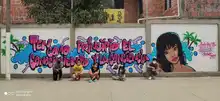 Con mensajes de cultura ciudadana, Graficalia transforma espacios de la Comuna 18