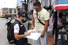 Ventas estacionarias y ambulantes del centro fueron sensibilizadas en prevención del Covid