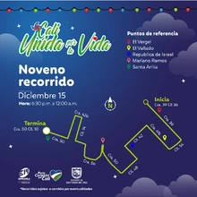 El 15 y 16 de diciembre el alumbrado navideño visita el oriente y el norte de la ciudad