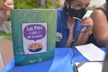A través de la Paz es mi Cuento, niños y niñas plasmaron su imaginario de Paz