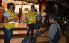 La Comuna 18, también participó de la Jornada de prevención y mitigación contra la Covid19.