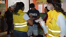 La Comuna 18, también participó de la Jornada de prevención y mitigación contra la Covid19.