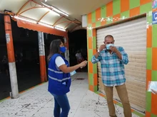 Con pedagogía sobre la importancia del autocuidado frente a la covid 19, la institucionalidad se tomó la comuna cuatro