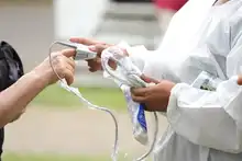 Presencia institucional en puntos de toma de muestras covid-19 en el sur de Cali