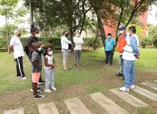 Presencia institucional en puntos de toma de muestras covid-19 en el sur de Cali