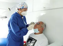 Presencia institucional en puntos de toma de muestras covid-19 en el sur de Cali