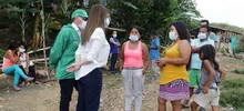 Gobierno Ospina y Save of Children llevaron ayudas a familias Wounaan Nonam