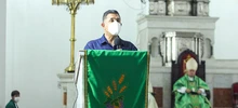 Pedagogía de autocuidado en iglesia por el Alcalde Ospina