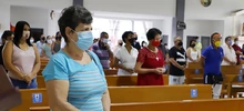 Pedagogía de autocuidado en iglesia por el Alcalde Ospina