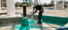 En un 85% avanza renovación de la Plazoleta Jairo Varela