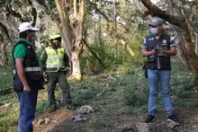 Autoridades hacen control a presunta construcción ilegal en el corregimiento Los Andes