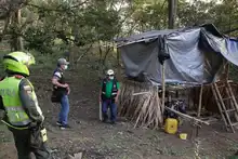 Autoridades hacen control a presunta construcción ilegal en el corregimiento Los Andes