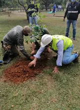 Jornada de embellecimiento ambiental en el Parque de El Ingenio cumplió el Dagma