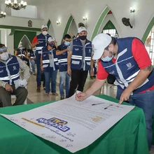 Equipo de la Subsecretaría de Cobertura Educativa firmó pacto por una atención digna a la ciudadanía