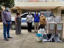 Secretaría de Educación Distrital de Cali hizo entrega de lavamanos portátiles y kits de desinfección a dos instituciones educativas