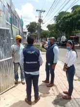 Verifican el control y el estado del espacio público en la Avenida Sexta