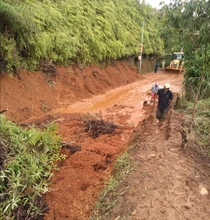 Infraestructura atendió deslizamientos en zona rural por Fenómeno de la Niña