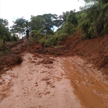 Infraestructura atendió deslizamientos en zona rural por Fenómeno de la Niña